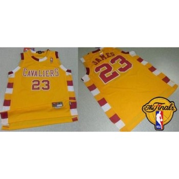 Cavaliers #23 LeBron James Gold Throwback Classic The Finals Patch Stitched NBA Jersey Cavaliers #23 LeBron James Gold Throwback Classic The Finals Patch Stitched NBA Jersey