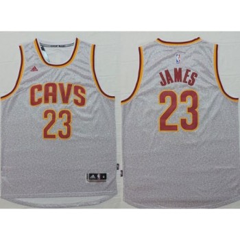 Cavaliers #23 LeBron James Grey Fashion Stitched NBA Jersey Cavaliers #23 LeBron James Grey Fashion Stitched NBA Jersey