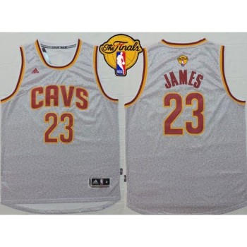 Cavaliers #23 LeBron James Grey Fashion The Finals Patch Stitched NBA Jersey Cavaliers #23 LeBron James Grey Fashion The Finals Patch Stitched NBA Jersey