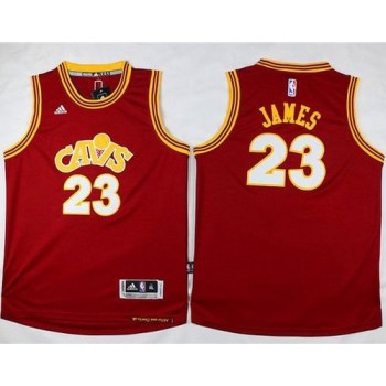 Cavaliers #23 LeBron James Red Wine Alternate Climacool Stitched Youth NBA Jersey Cavaliers #23 LeBron James Red Wine Alternate Climacool Stitched Youth NBA Jersey