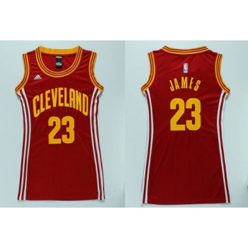 Cavaliers #23 LeBron James Red Women's Dress Stitched NBA Jersey Cavaliers #23 LeBron James Red Women's Dress Stitched NBA Jersey