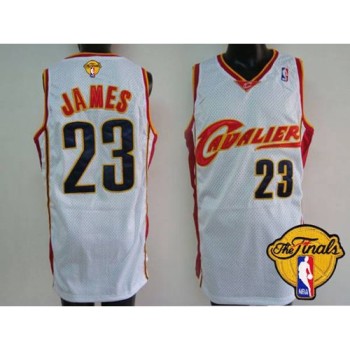 Cavaliers #23 LeBron James White The Finals Patch Stitched NBA Jersey Cavaliers #23 LeBron James White The Finals Patch Stitched NBA Jersey