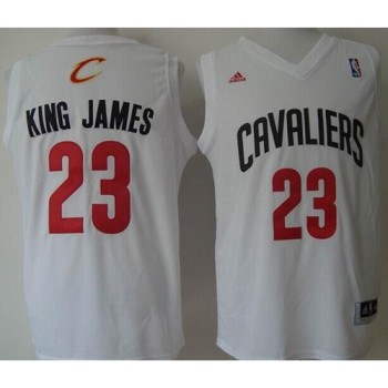 Cavaliers #23 LeBron James White  Cavaliers #23 LeBron James White