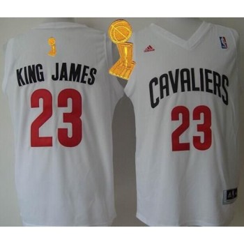 Cavaliers #23 LeBron James White  Cavaliers #23 LeBron James White
