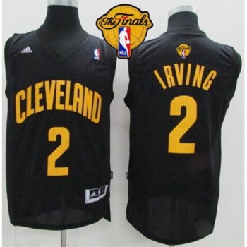 Cavaliers #2 Kyrie Irving Black Fashion The Finals Patch Stitched NBA Jersey Cavaliers #2 Kyrie Irving Black Fashion The Finals Patch Stitched NBA Jersey