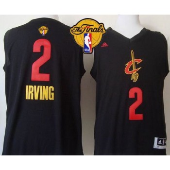 Cavaliers #2 Kyrie Irving Black New Fashion The Finals Patch Stitched NBA Jersey Cavaliers #2 Kyrie Irving Black New Fashion The Finals Patch Stitched NBA Jersey