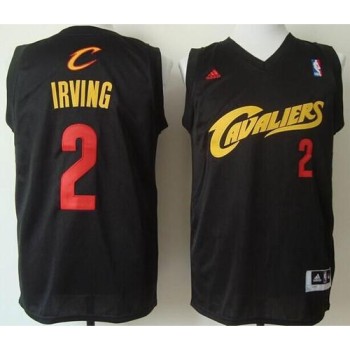 Cavaliers #2 Kyrie Irving Black(Red No.) Fashion Stitched NBA Jersey Cavaliers #2 Kyrie Irving Black(Red No.) Fashion Stitched NBA Jersey