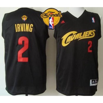 Cavaliers #2 Kyrie Irving Black(Red No.) Fashion The Finals Patch Stitched NBA Jersey Cavaliers #2 Kyrie Irving Black(Red No.) Fashion The Finals Patch Stitched NBA Jersey