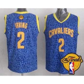 Cavaliers #2 Kyrie Irving Blue Crazy Light The Finals Patch Stitched NBA Jersey Cavaliers #2 Kyrie Irving Blue Crazy Light The Finals Patch Stitched NBA Jersey