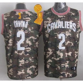 Cavaliers #2 Kyrie Irving Camo Stealth Collection The Champions Patch Stitched NBA Jersey Cavaliers #2 Kyrie Irving Camo Stealth Collection The Champions Patch Stitched NBA Jersey