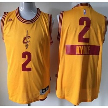 Cavaliers #2 Kyrie Irving Gold 2014-15 Christmas Day Stitched Youth NBA Jersey Cavaliers #2 Kyrie Irving Gold 2014-15 Christmas Day Stitched Youth NBA Jersey