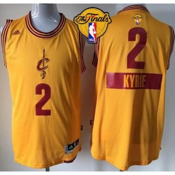Cavaliers #2 Kyrie Irving Gold 2014-15 Christmas Day The Finals Patch Stitched Youth NBA Jersey Cavaliers #2 Kyrie Irving Gold 2014-15 Christmas Day The Finals Patch Stitched Youth NBA Jersey