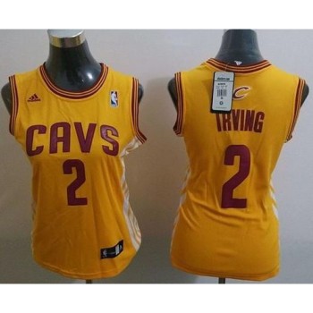Cavaliers #2 Kyrie Irving Gold Alternate Women's Stitched NBA Jersey Cavaliers #2 Kyrie Irving Gold Alternate Women's Stitched NBA Jersey