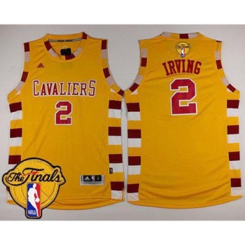 Cavaliers #2 Kyrie Irving Gold Throwback Classic The Finals Patch Stitched NBA Jersey Cavaliers #2 Kyrie Irving Gold Throwback Classic The Finals Patch Stitched NBA Jersey