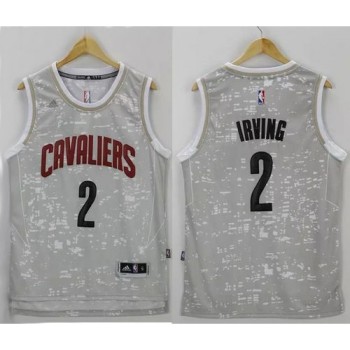 Cavaliers #2 Kyrie Irving Grey City Light Stitched NBA Jersey Cavaliers #2 Kyrie Irving Grey City Light Stitched NBA Jersey