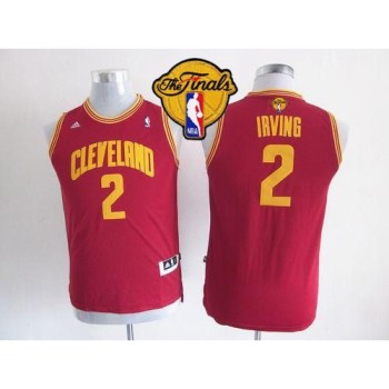 Cavaliers #2 Kyrie Irving Red The Finals Patch Stitched Youth NBA Jersey Cavaliers #2 Kyrie Irving Red The Finals Patch Stitched Youth NBA Jersey