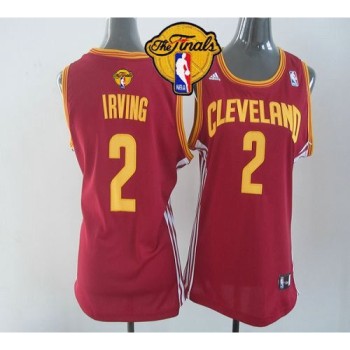 Cavaliers #2 Kyrie Irving Red The Finals Patch Women's Road Stitched NBA Jersey Cavaliers #2 Kyrie Irving Red The Finals Patch Women's Road Stitched NBA Jersey