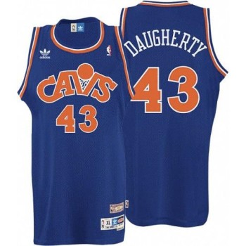 Cavaliers #43 Brad Daugherty Blue CAVS Throwback Stitched NBA Jersey Cavaliers #43 Brad Daugherty Blue CAVS Throwback Stitched NBA Jersey