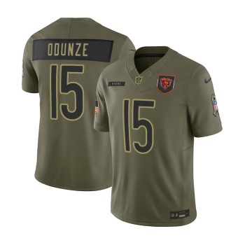 Youth's Chicago Bears #15 Rome Odunze Nike Olive 2025 Salute to Service Retired Limited Jersey Youth's Chicago Bears #15 Rome Odunze Nike Olive 2025 Salute to Service Retired Limited Jersey