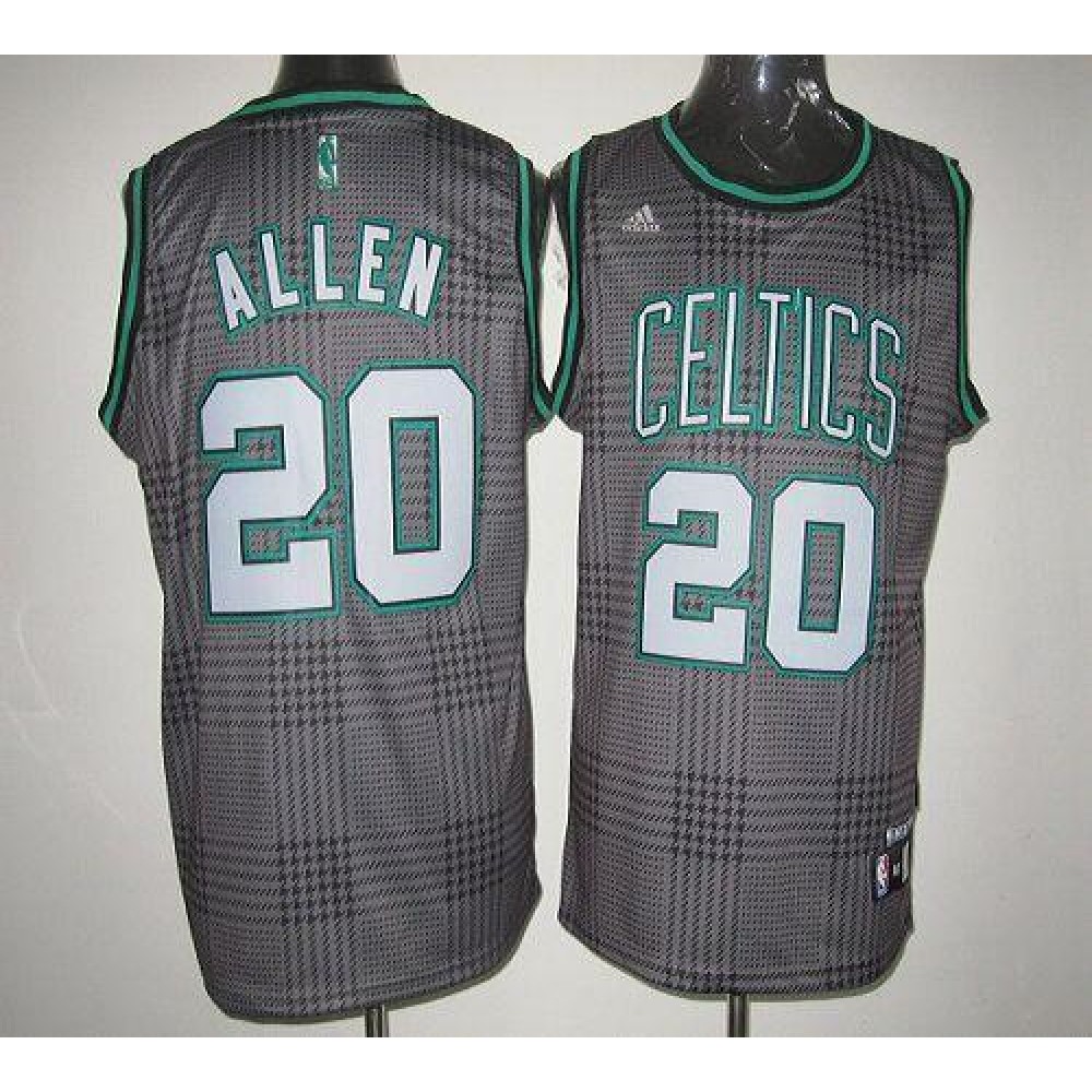 Celtics #20 Ray Allen Black Rhythm Fashion Embroidered NBA Jersey