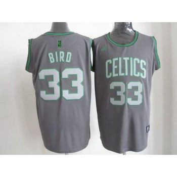 Celtics #33 Larry Bird Grey Graystone Fashion Embroidered NBA Jersey Celtics #33 Larry Bird Grey Graystone Fashion Embroidered NBA Jersey