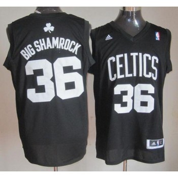 Celtics #36 Shaquille O'Neal Black Big Shamrock Stitched NBA Jersey Celtics #36 Shaquille O'Neal Black Big Shamrock Stitched NBA Jersey