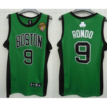 Celtics #9 Rajon Rondo Stitched Green Black Number Final Patch NBA Jersey Celtics #9 Rajon Rondo Stitched Green Black Number Final Patch NBA Jersey