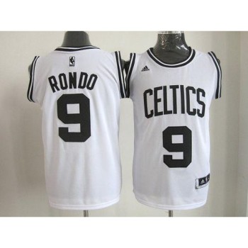 Celtics #9 Rajon Rondo White(Black No.) Stitched NBA Jersey Celtics #9 Rajon Rondo White(Black No.) Stitched NBA Jersey
