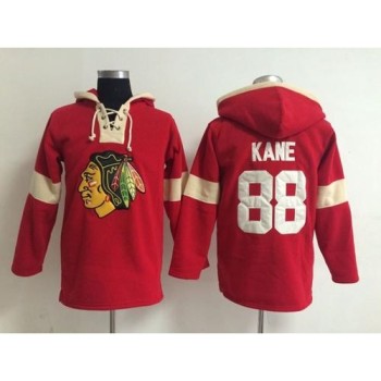 Chicago Blackhawks #88 Patrick Kane Red Pullover NHL Hoodie Chicago Blackhawks #88 Patrick Kane Red Pullover NHL Hoodie