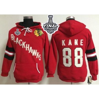 Chicago Blackhawks #88 Patrick Kane Red Women's Old Time Heidi 2015 Stanley Cup NHL Hoodie Chicago Blackhawks #88 Patrick Kane Red Women's Old Time Heidi 2015 Stanley Cup NHL Hoodie