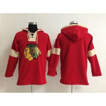 Chicago Blackhawks Blank Red Pullover NHL Hoodie Chicago Blackhawks Blank Red Pullover NHL Hoodie