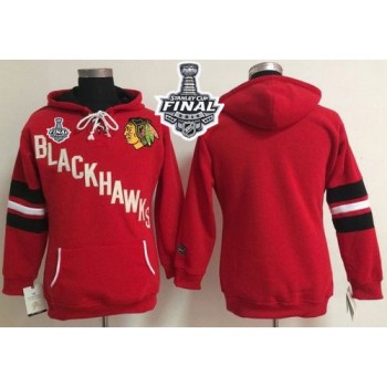Chicago Blackhawks Blank Red Women's Old Time Heidi 2015 Stanley Cup NHL Hoodie Chicago Blackhawks Blank Red Women's Old Time Heidi 2015 Stanley Cup NHL Hoodie