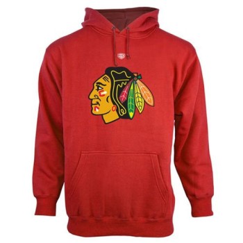 Chicago Blackhawks Old Time Hockey Big Logo with Crest Pullover Hoodie Red Chicago Blackhawks Old Time Hockey Big Logo with Crest Pullover Hoodie Red