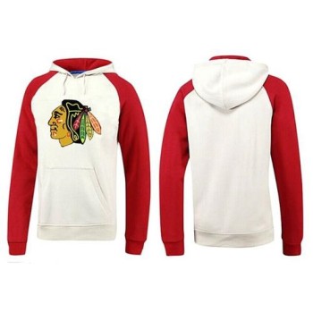 Chicago Blackhawks Pullover Hoodie White & Red Chicago Blackhawks Pullover Hoodie White & Red