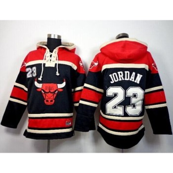 Chicago Bulls #23 Michael Jordan Black Sawyer Hooded Sweatshirt NBA Hoodie Chicago Bulls #23 Michael Jordan Black Sawyer Hooded Sweatshirt NBA Hoodie