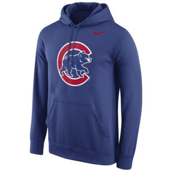 Chicago Cubs Logo Performance Pullover Royal MLB Hoodie Chicago Cubs Logo Performance Pullover Royal MLB Hoodie
