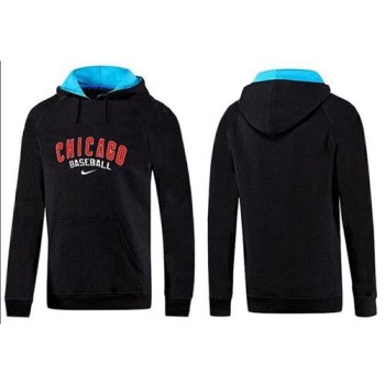 Chicago Cubs Pullover Hoodie Black & Blue Chicago Cubs Pullover Hoodie Black & Blue