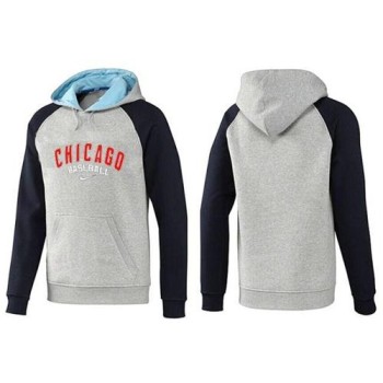 Chicago Cubs Pullover Hoodie Grey & Blue Chicago Cubs Pullover Hoodie Grey & Blue