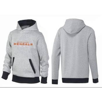 Cincinnati Bengals English Version Pullover Hoodie Grey & Black Cincinnati Bengals English Version Pullover Hoodie Grey & Black