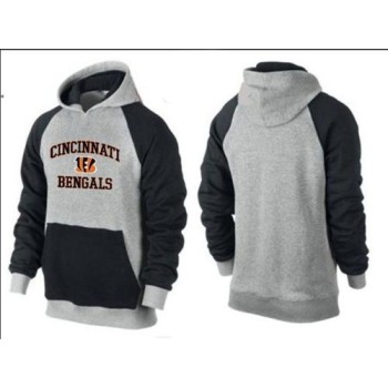 Cincinnati Bengals Heart & Soul Pullover Hoodie Grey & Black Cincinnati Bengals Heart & Soul Pullover Hoodie Grey & Black