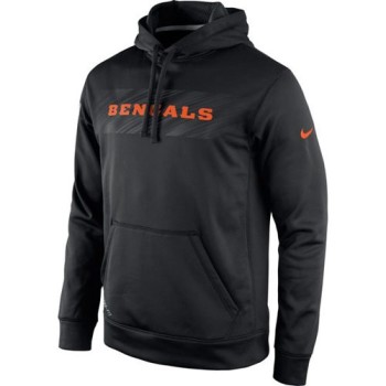 Cincinnati Bengals KO Speed Wordmark Performance Hoodie Black Cincinnati Bengals KO Speed Wordmark Performance Hoodie Black