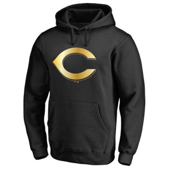 Cincinnati Reds Gold Collection Pullover Hoodie Black Cincinnati Reds Gold Collection Pullover Hoodie Black