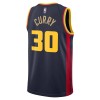 Unisex Golden State Warriors #30 Stephen Curry Navy 2024/25 Swingman Player City Edition Jersey