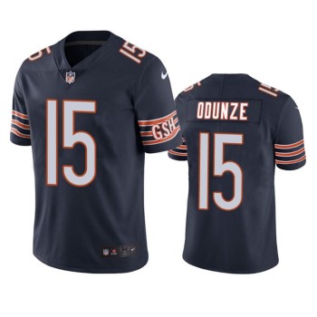 Men's Chicago Bears #15 Rome Odunze Navy 2024 Draft Vapor Stitched Football Jersey Men's Chicago Bears #15 Rome Odunze Navy 2024 Draft Vapor Stitched Football Jersey
