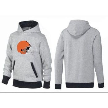 Cleveland Browns Logo Pullover Hoodie Grey & Black Cleveland Browns Logo Pullover Hoodie Grey & Black