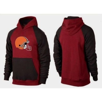 Cleveland Browns Logo Pullover Hoodie Red & Black Cleveland Browns Logo Pullover Hoodie Red & Black