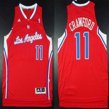 Clippers #11 Jamal Crawford Red Road Stitched NBA Jersey