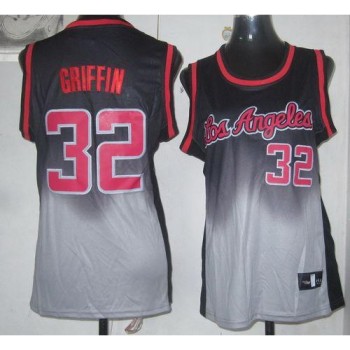 Clippers #32 Blake Griffin Black/Grey Women's Fadeaway Fashion Stitched NBA Jersey Clippers #32 Blake Griffin Black/Grey Women's Fadeaway Fashion Stitched NBA Jersey