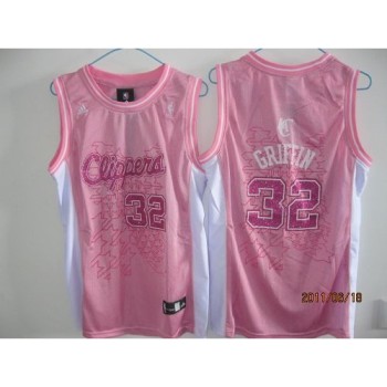 Clippers #32 Blake Griffin Pink Women Fashion Stitched NBA Jersey Clippers #32 Blake Griffin Pink Women Fashion Stitched NBA Jersey