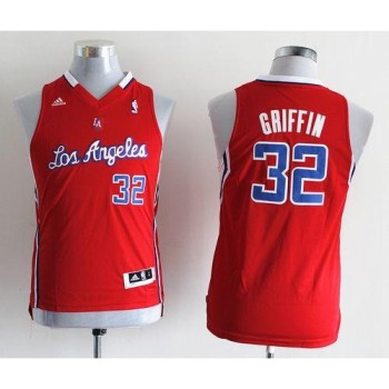 Clippers #32 Blake Griffin Red Stitched Youth NBA Jersey
